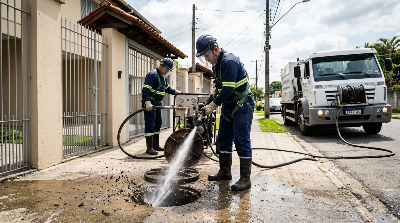 Hidrojateamento em Campina Grande-PB